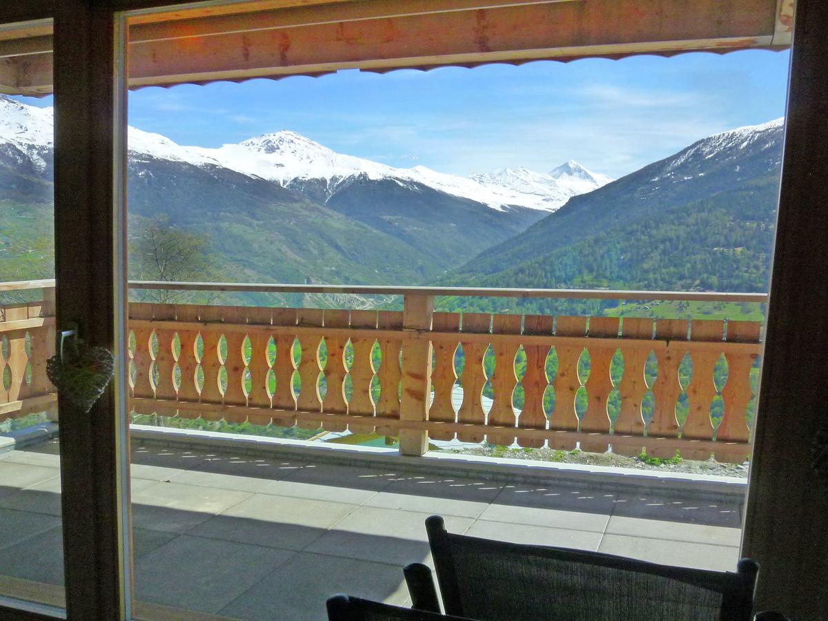 Mountain-View Chalet In Heremence With Terrace Exteriér fotografie